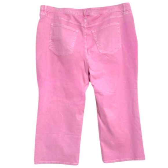 Lane Bryant Pink Signature Fit Straight Crop Jean Size 20 - Picture 4 of 11